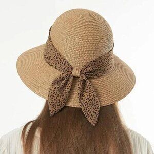 Women’s Wide Brim Straw Sun Hat UV Protection
